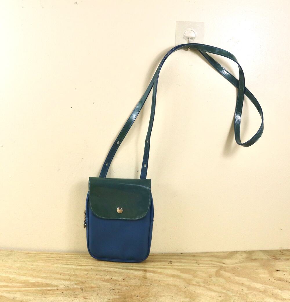 Longchamp Le Pilage Crossbody Small Colorblock Patent Leather Nylon France